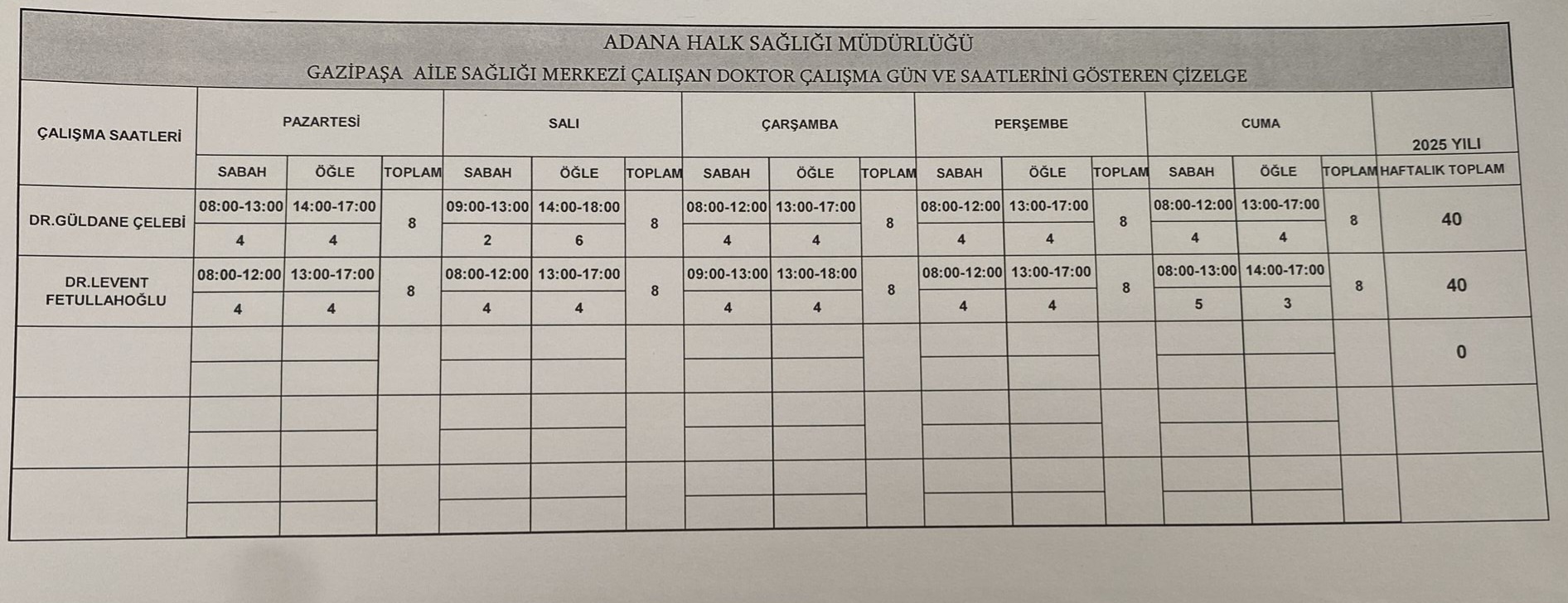 Çalışma Saatleri Görseli